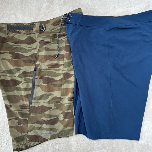 Lot of 2 Patagonia Shorts Dirt Craft 11" Inseam Size 32/Boardshort 10" Size 33 - Picture 1 of 9